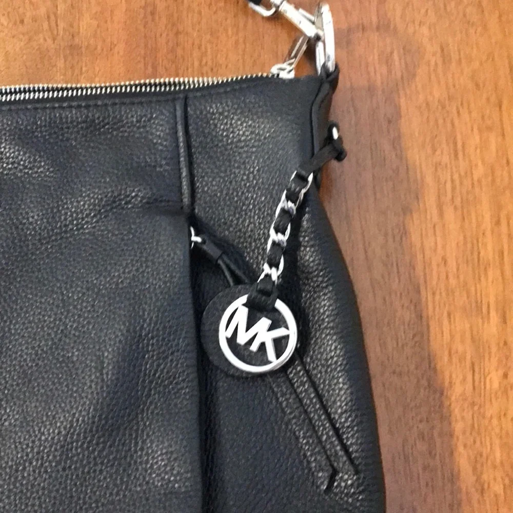 Michael Kors Black Leather Tote Bag